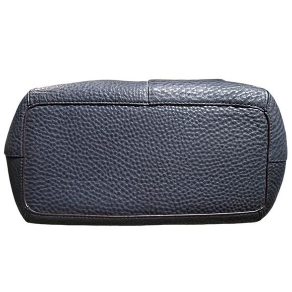 COACH Legacy Drawstring Handbag in Soft Pebbled Leather Midnight/Brass # 25306 - Picture 5 of 16